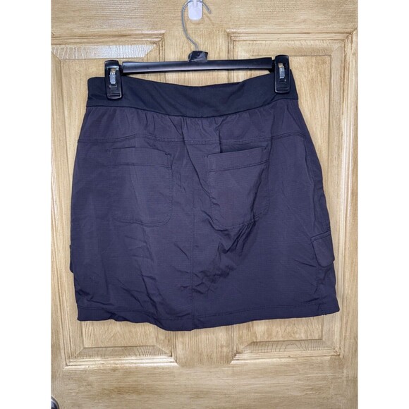Athleta Trekkie Cargo Skort Women's 2 Black Hiking Sports Athletic Skirt - Picture 2 of 8